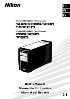 Nikon Coolscan 5-ED manual. Camera Instructions.
